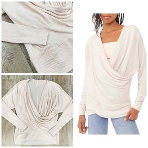 Free People~Cozy With You Pullover~in "Champagne Toast"~New